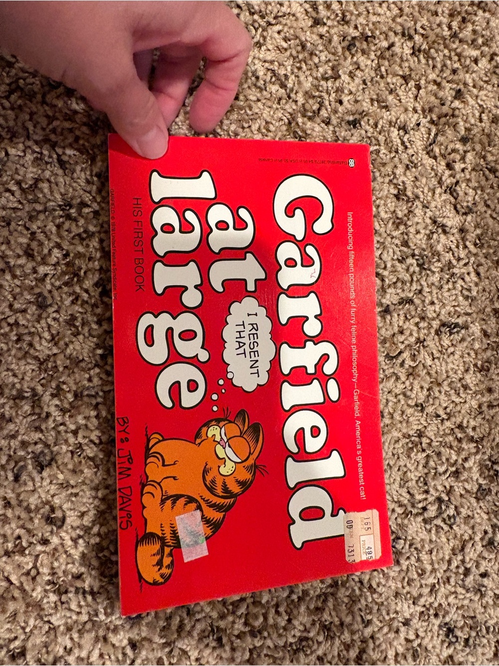 Garfield comic Books (7) and a treasury book.